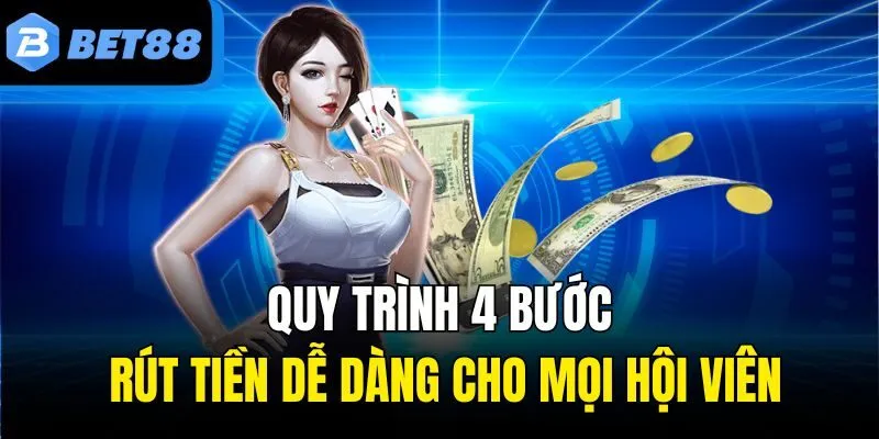 Quy trình 4 bước rút tiền dễ dàng cho mọi hội viên